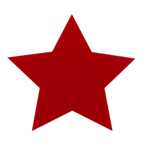 Star, Red acrylic 